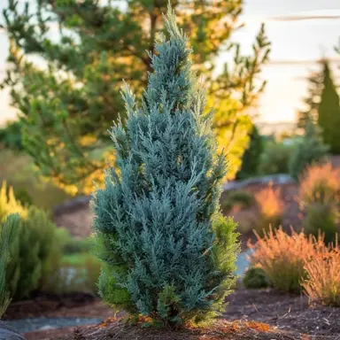 Juniperus 'Blue Point' plant.